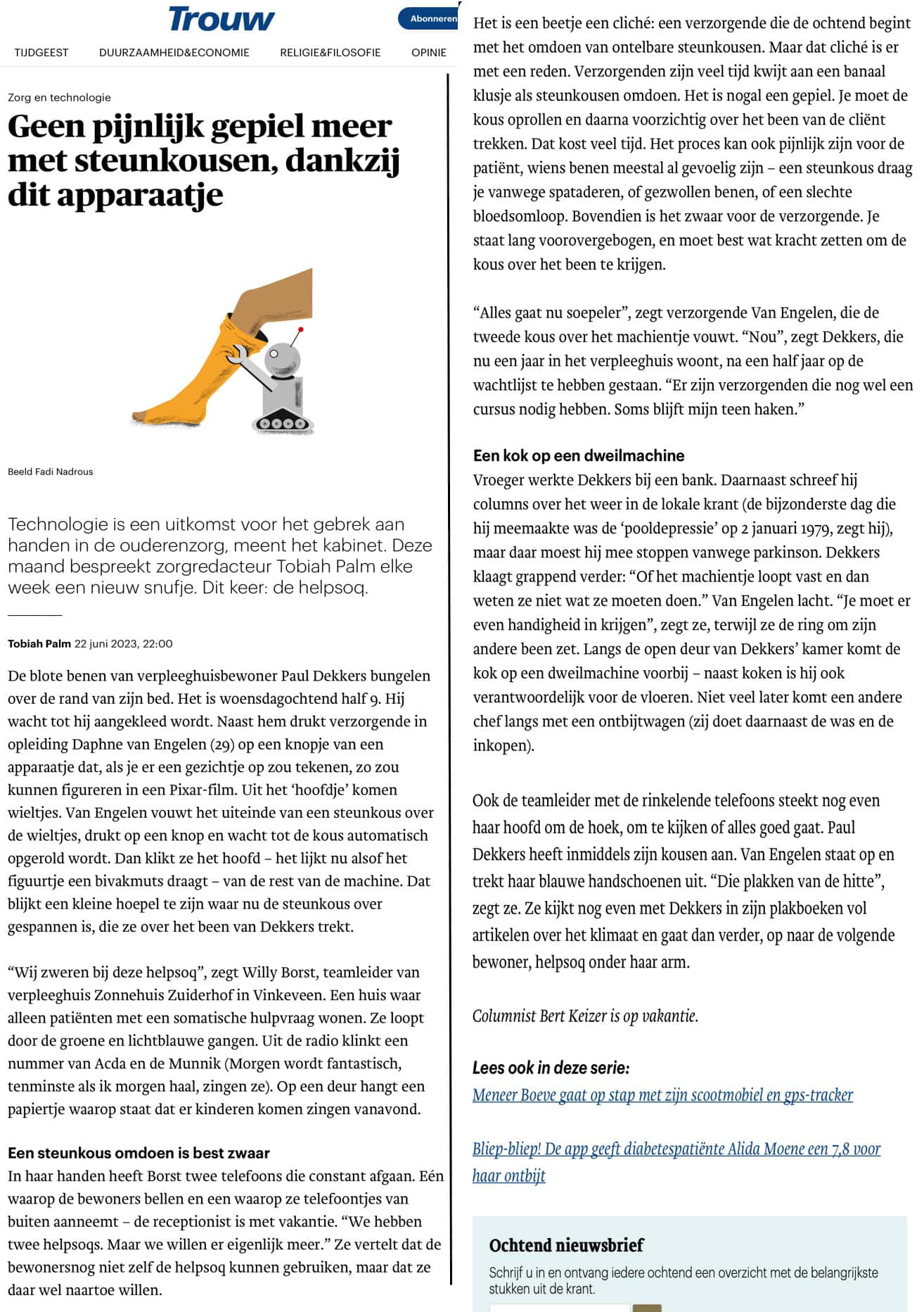 artikel trouw 2023