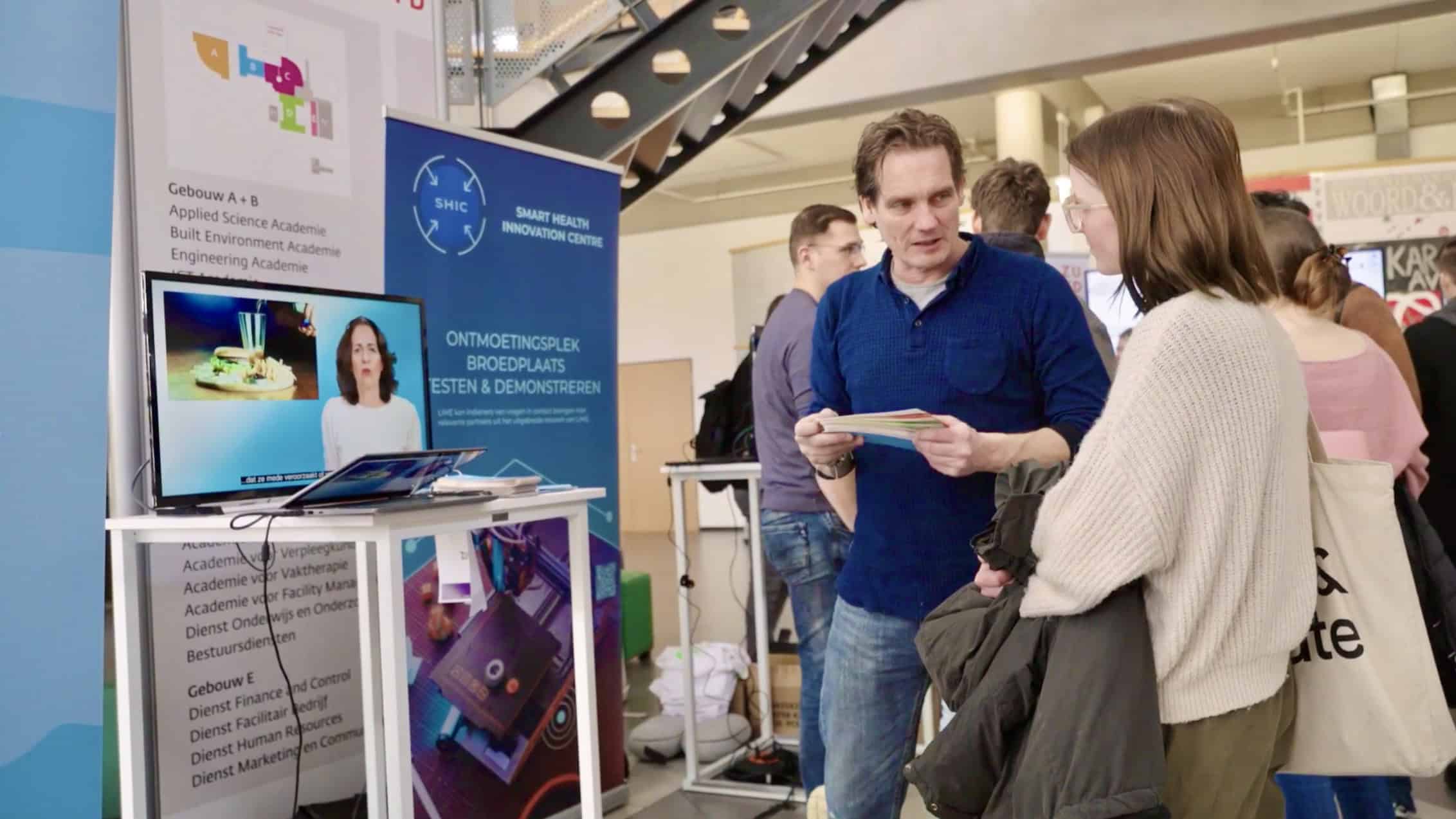 Demponstratie tecnologie HelpSoq hogeschool 