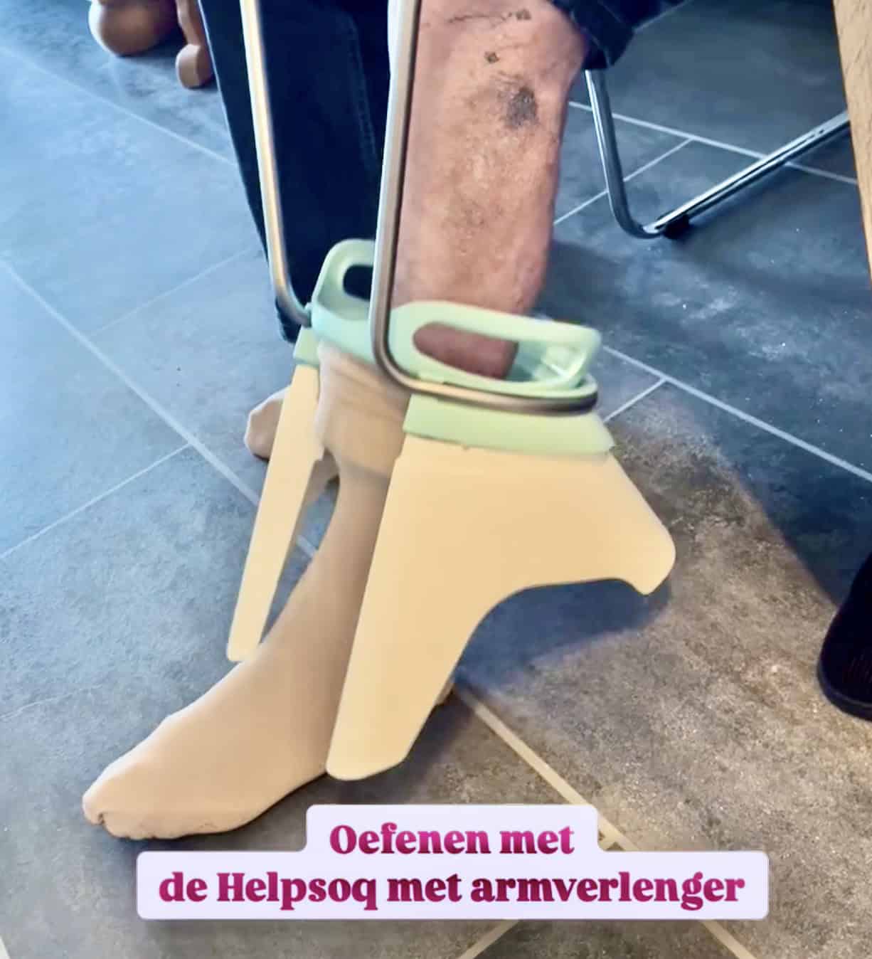 armverlenger op Instagram, in een post van Ergotherapie de Mijnstreek. HelpSoq gaat viraal.
